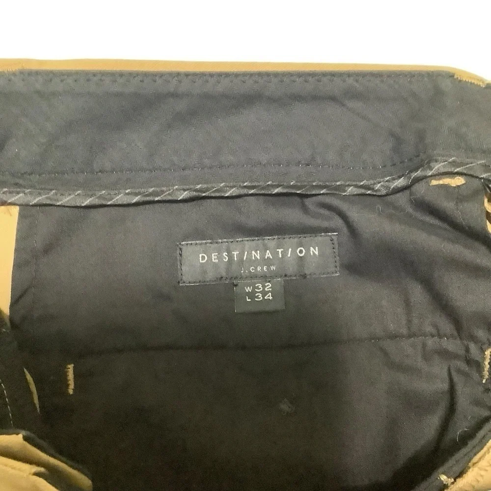 J Crew Men’s Destination Pants Tan Size 32 / 34
